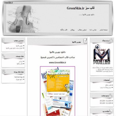 قالب زیبای ویولون (خاکستری)