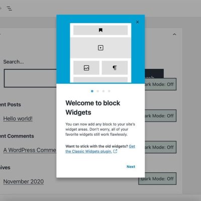 بازگرداندن ابزارک وردپرس ۵.۸ به حالت قدیمی و کلاسیک