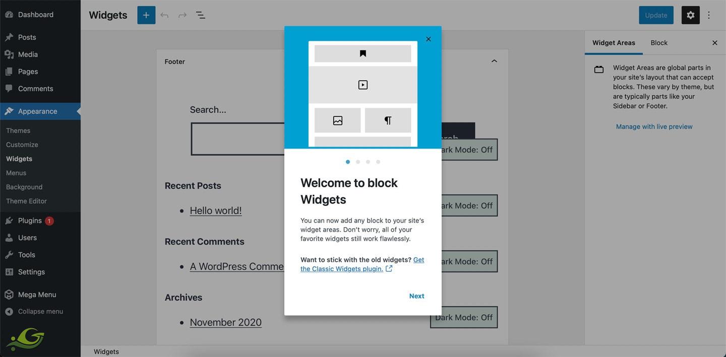 بازگرداندن ابزارک وردپرس ۵.۸ به حالت قدیمی و کلاسیک